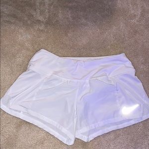 White nike shorts